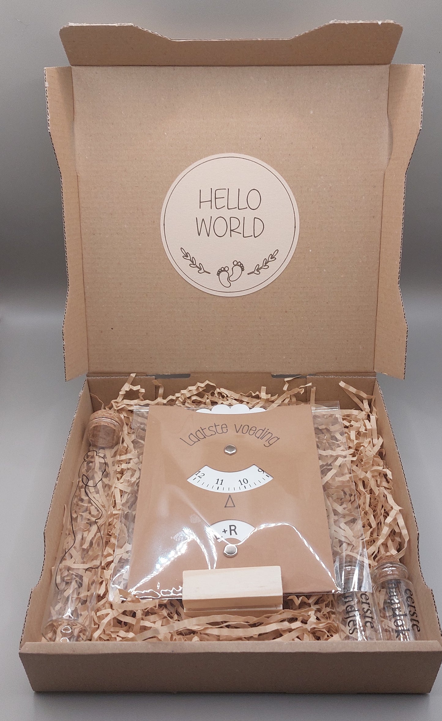 'Hello World' kraam cadeau set