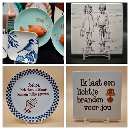 Creatieve workshop: bordjes & tegeltjes decoreren met decals