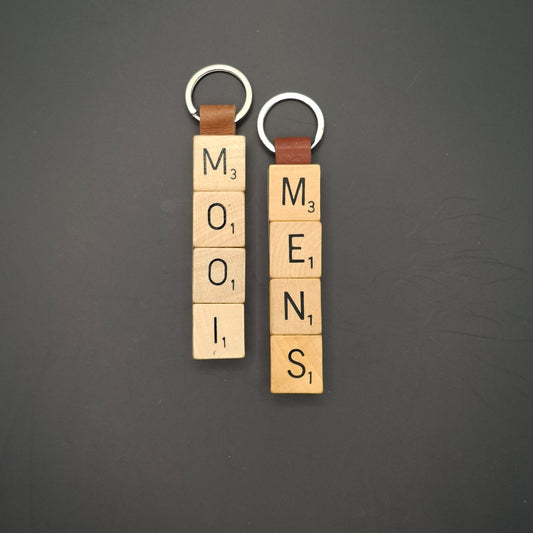 Sleutelhanger met quote: "Mooi Mens"