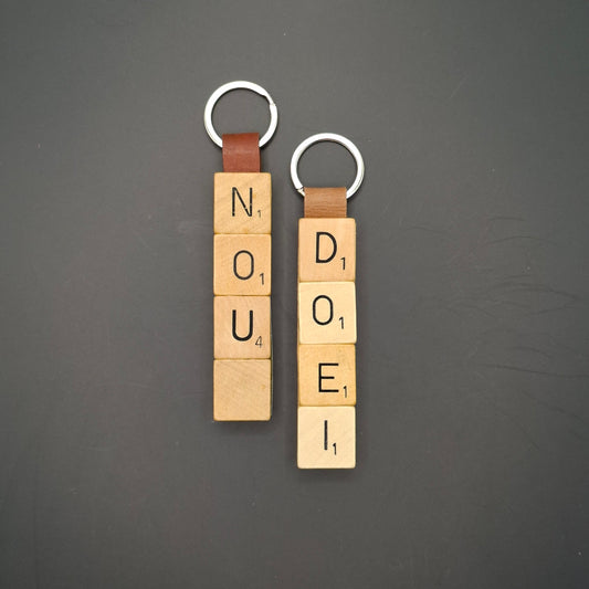 Sleutelhanger met quote: "Nou Doei"