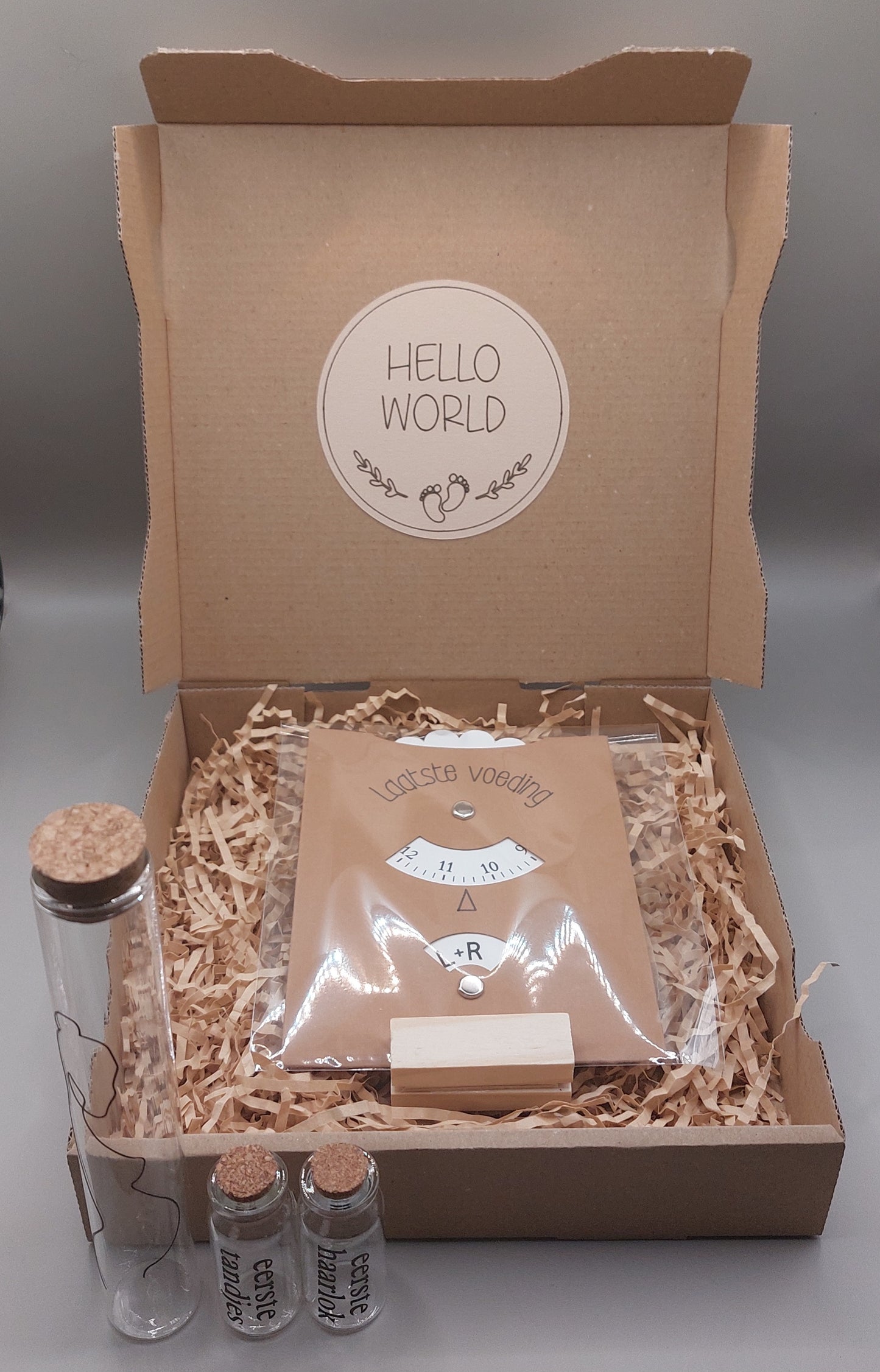 'Hello World' kraam cadeau set